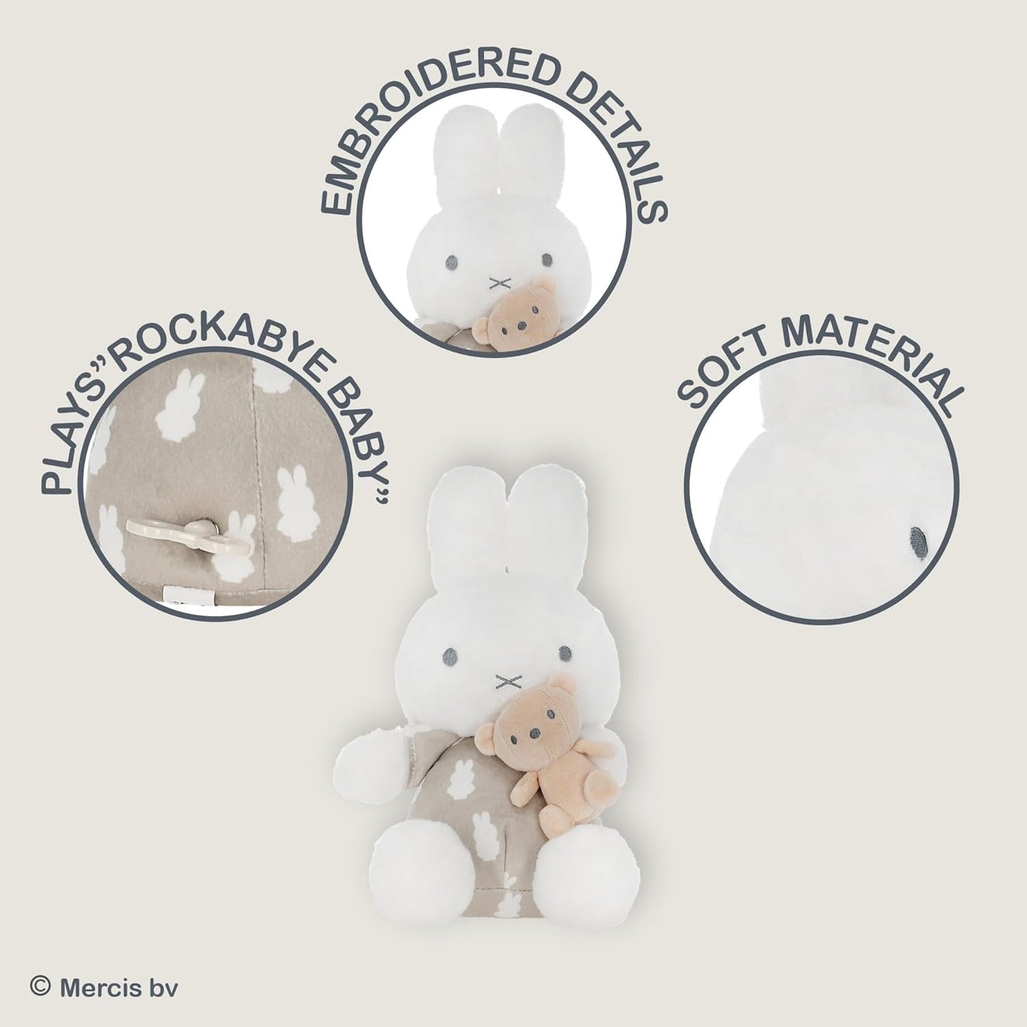 Miffy Baby Keywind Musical Plush Toy