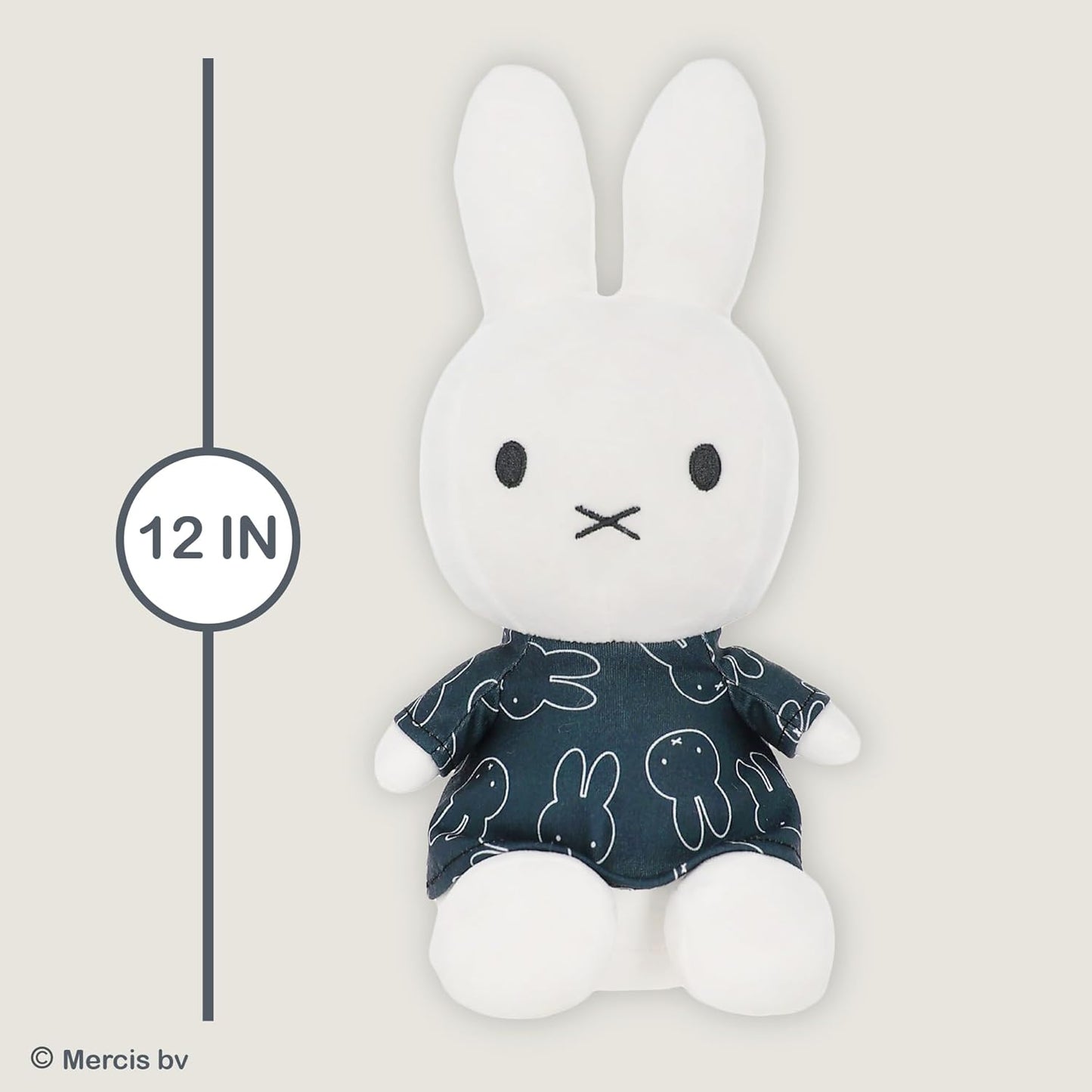 Miffy 12" Plush Black & White Dress