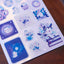 Sticker Sheet (Washi) - Rabbit and Shooting Stars
