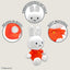 Miffy 8” White with Orange Sewn-In Dress