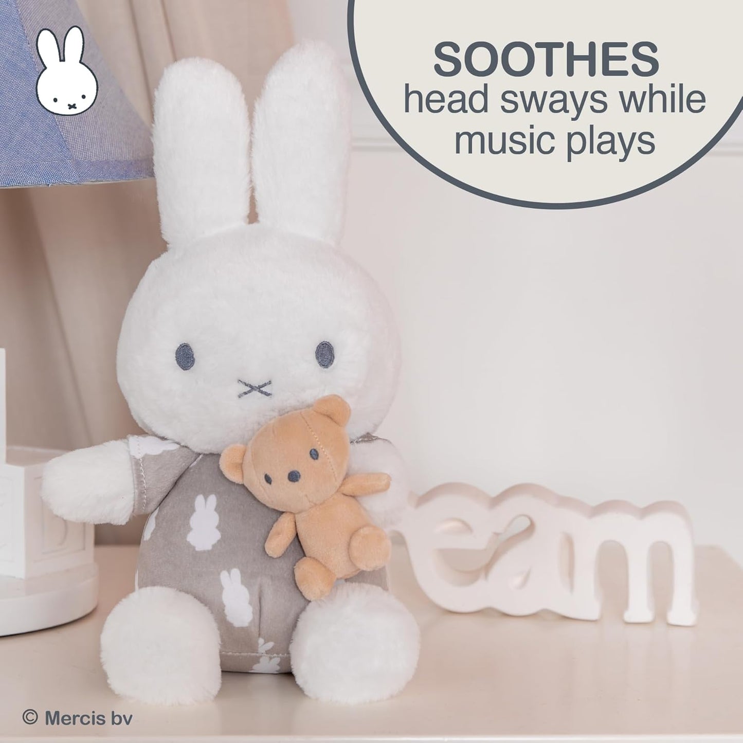 Miffy Baby Keywind Musical Plush Toy