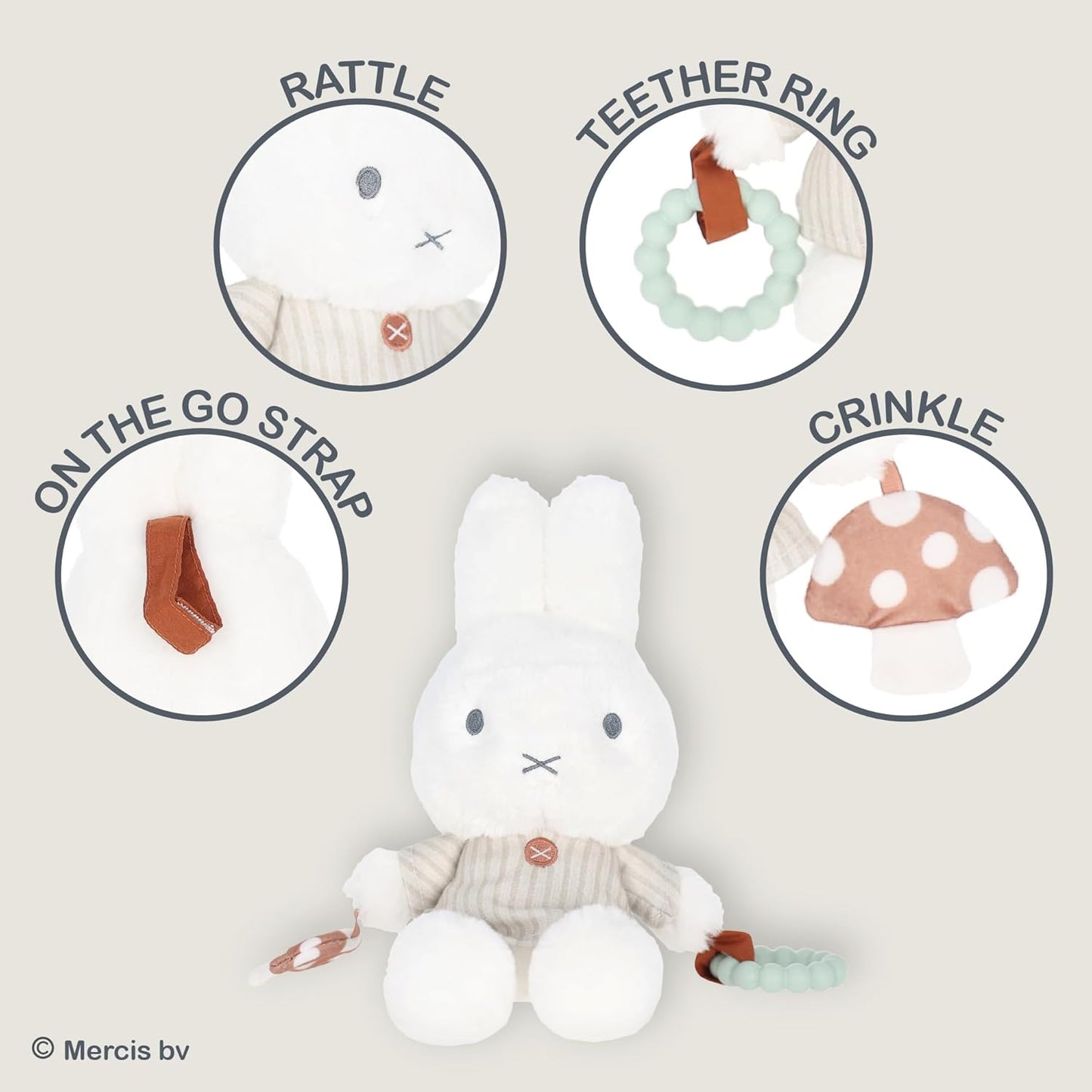 Miffy Baby Ragdoll Activity Toy