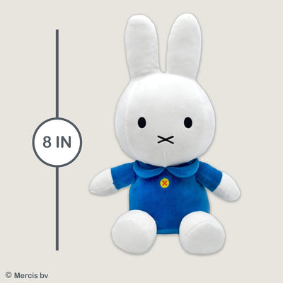 Miffy 8" White with Blue Sewn-In Dress