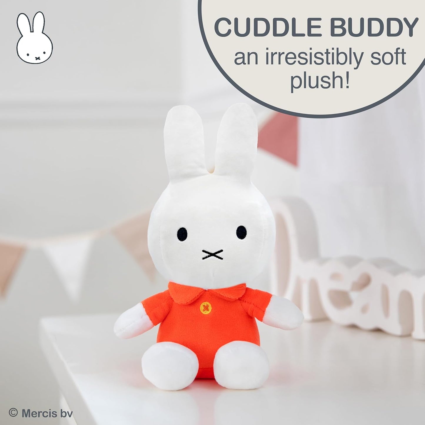 Miffy 8” White with Orange Sewn-In Dress