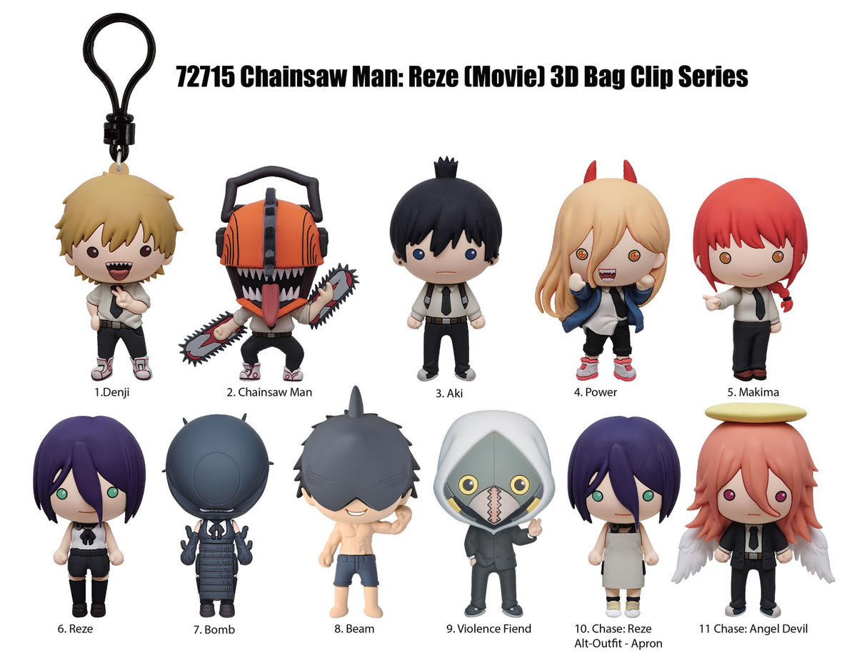 Chainsaw Man Reze (Movie) 3D Foam Bag Clip, Series 1