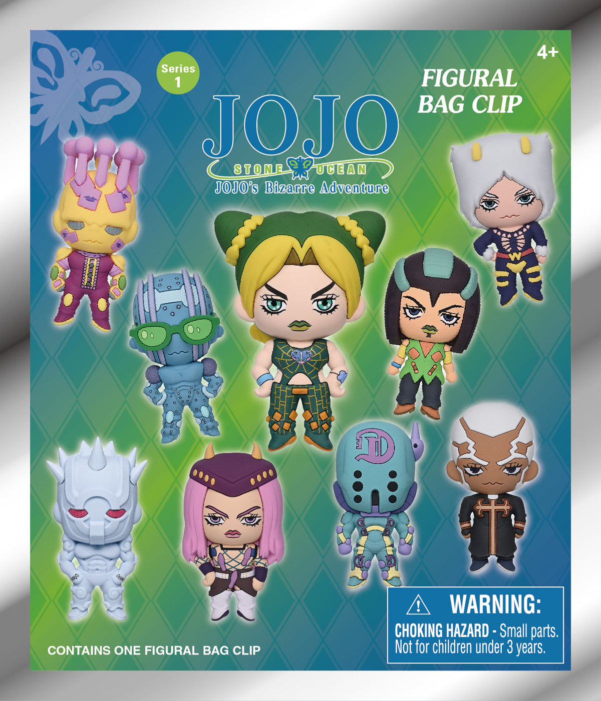 JoJo’s Bizarre Adventure, Stone Ocean 3D Foam Bag Clip, Series 1