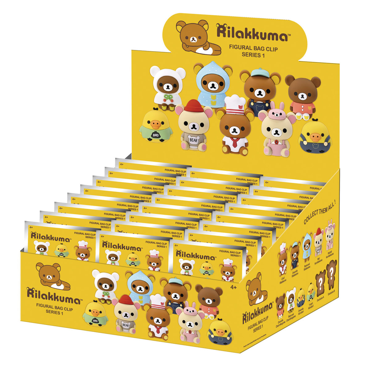 Rilakkuma 3D Foam Bag Clip, Series 1