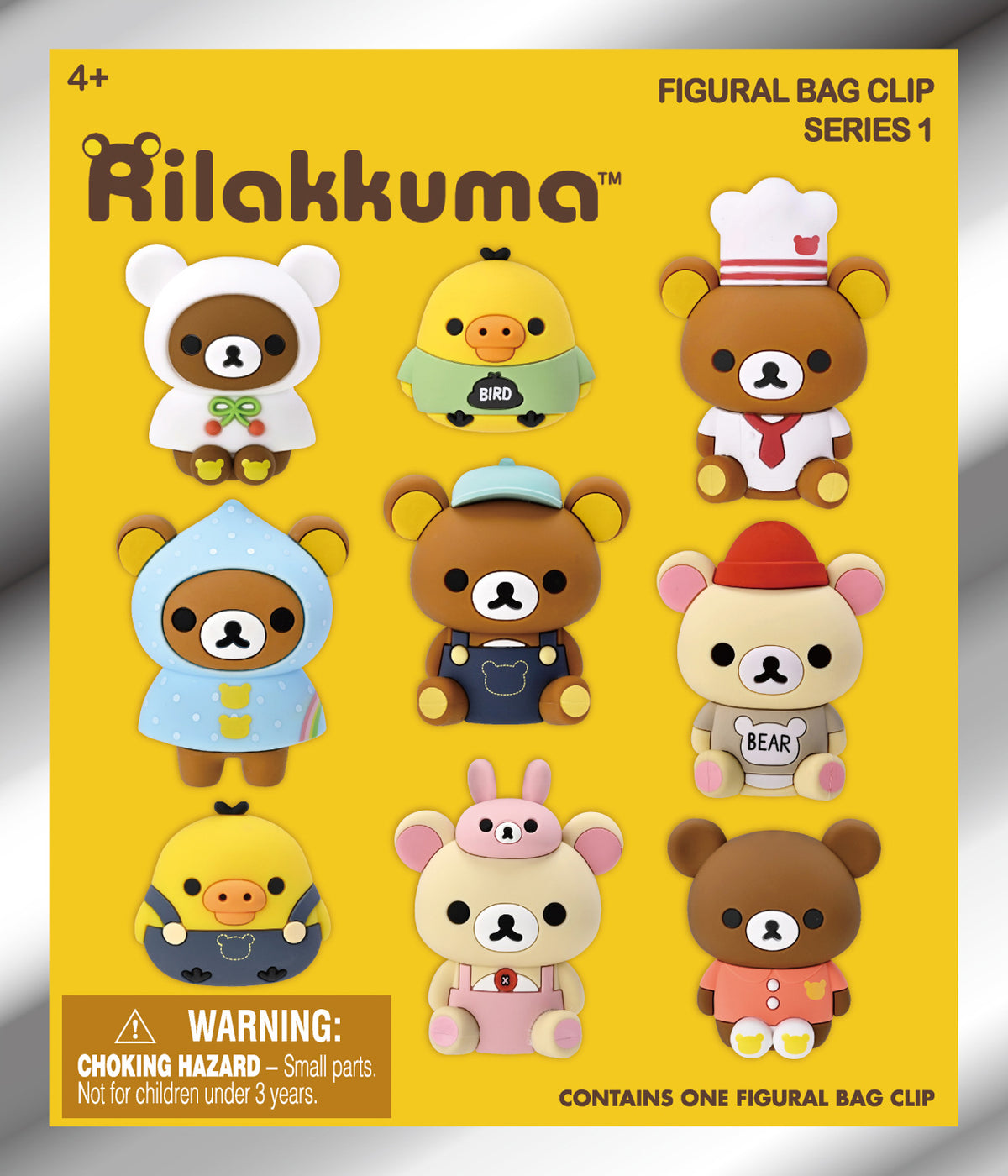 Rilakkuma 3D Foam Bag Clip, Series 1