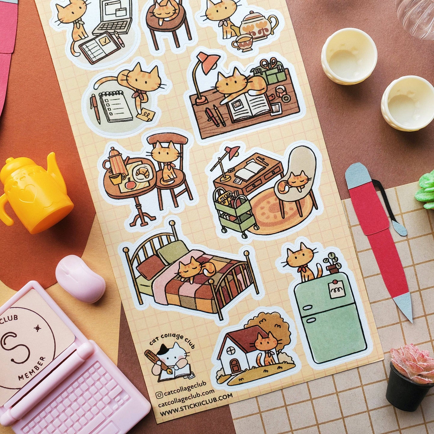 Cozy Me Time Sticker Sheet
