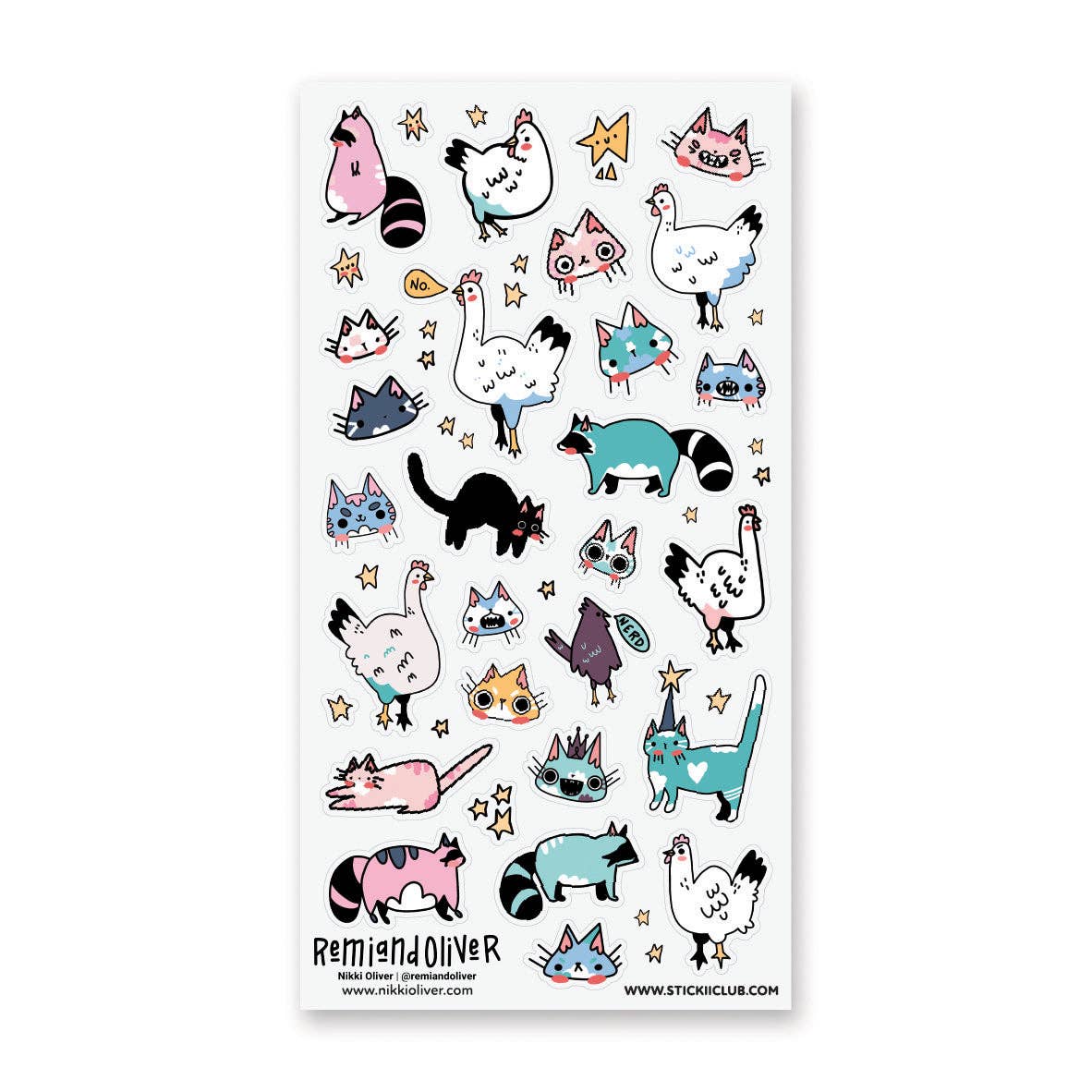 Sassy Lil’ Critters Sticker Sheet