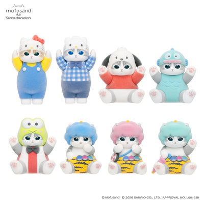 mofusand x Sanrio Characters Fluffy Flock Figure Collection Vol. 1