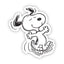 Peanuts® Waterproof Sticker - Dancing Snoopy