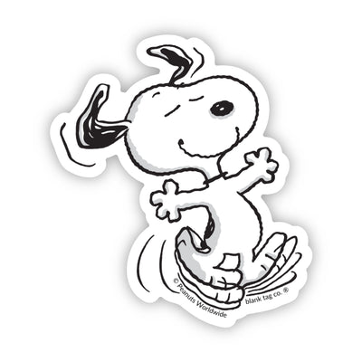 Peanuts® Waterproof Sticker - Dancing Snoopy
