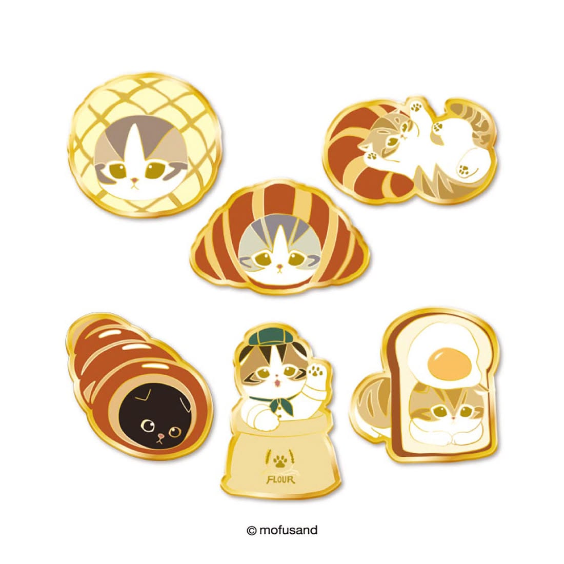 mofusand Mofumofu Bakery Pins Collection