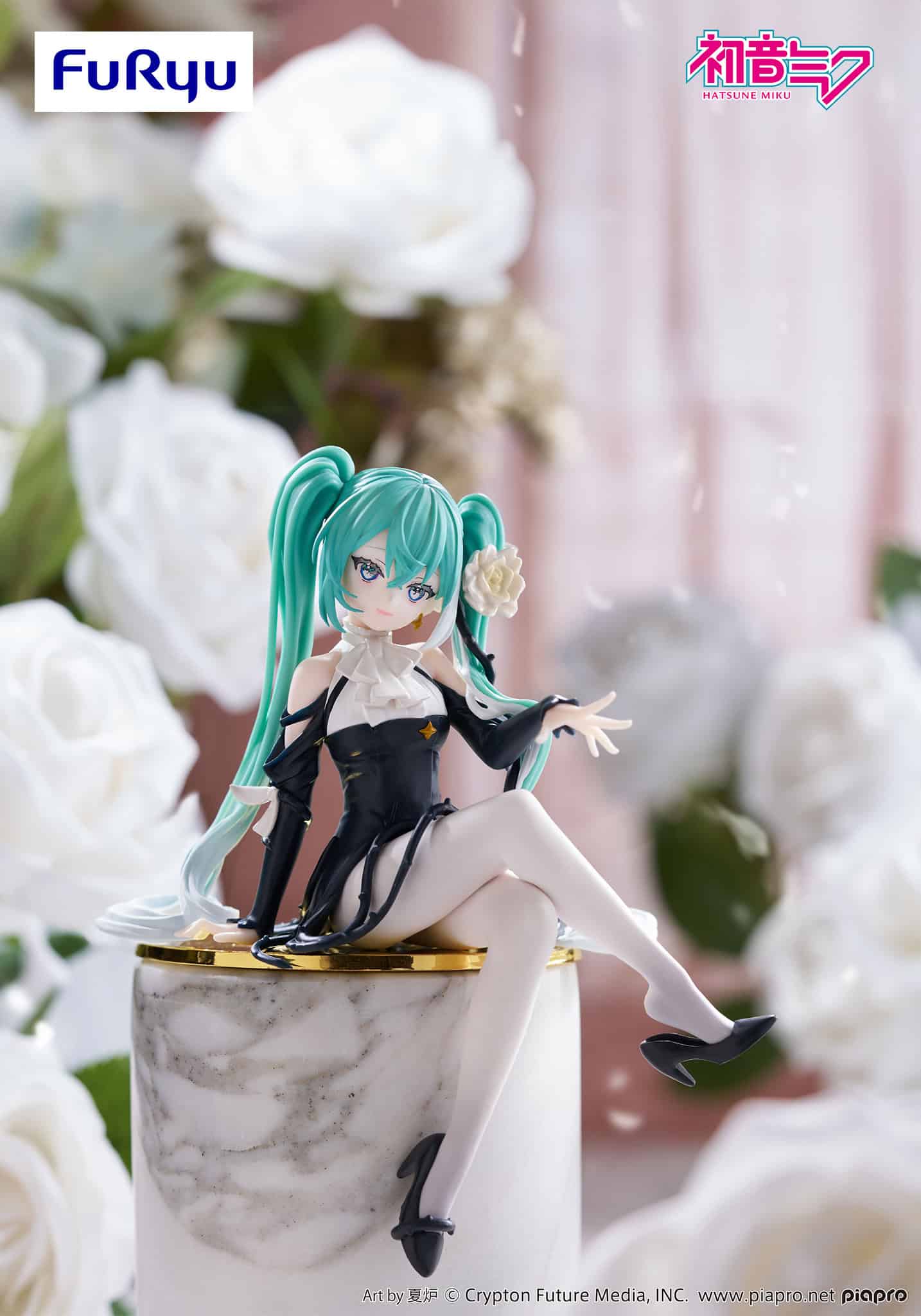 Hatsune Miku Noodle Stopper Figure -Flower Fairy White Rose-