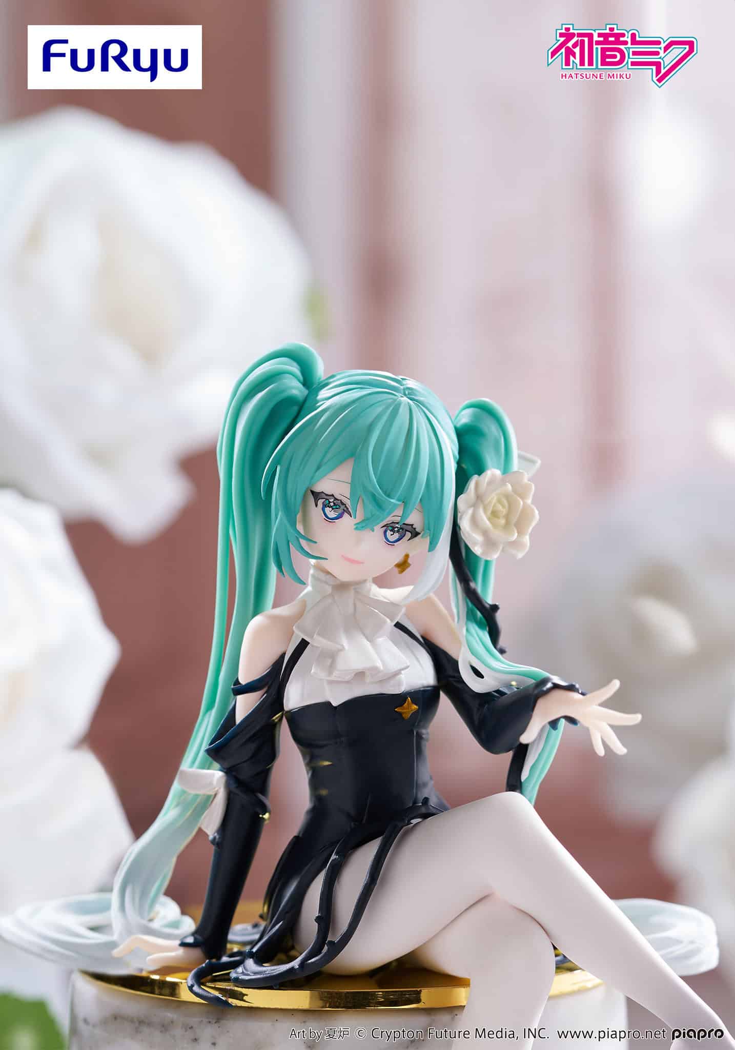 Hatsune Miku Noodle Stopper Figure -Flower Fairy White Rose-