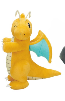 Super Fluffy Hopipeta Plush - Dragonite - Emolga-BANPRESTO