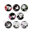 Bungo Stray Dogs Trading Twinkle Tin Badge Hunting Dogs & Decay of the Angel ver.