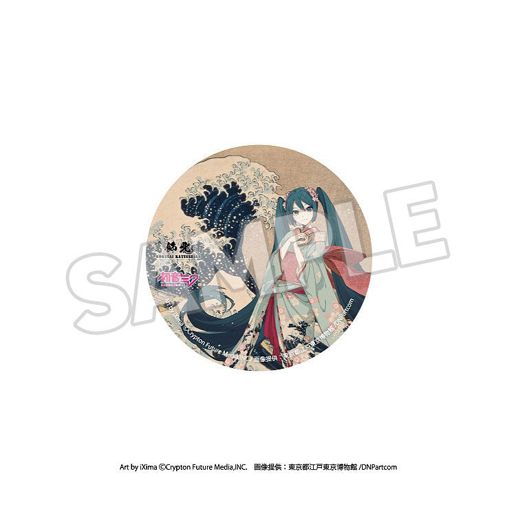 Katsushika Hokusai x Hatsune Miku Pinback Button