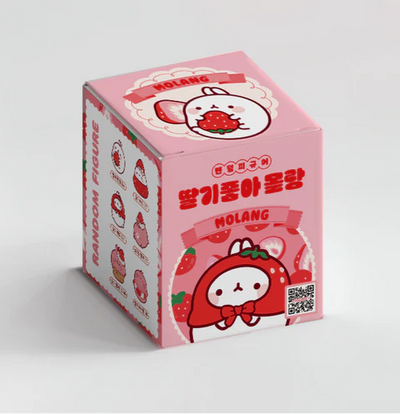 Molang Loves Strawberries Random Figure Box