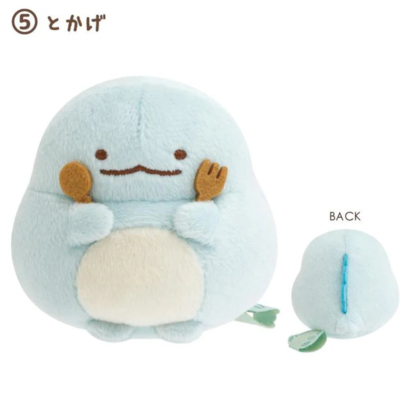 San-X Sumikko Gurashi Tanuki's Round Restaurant Palm-Sized Plush
