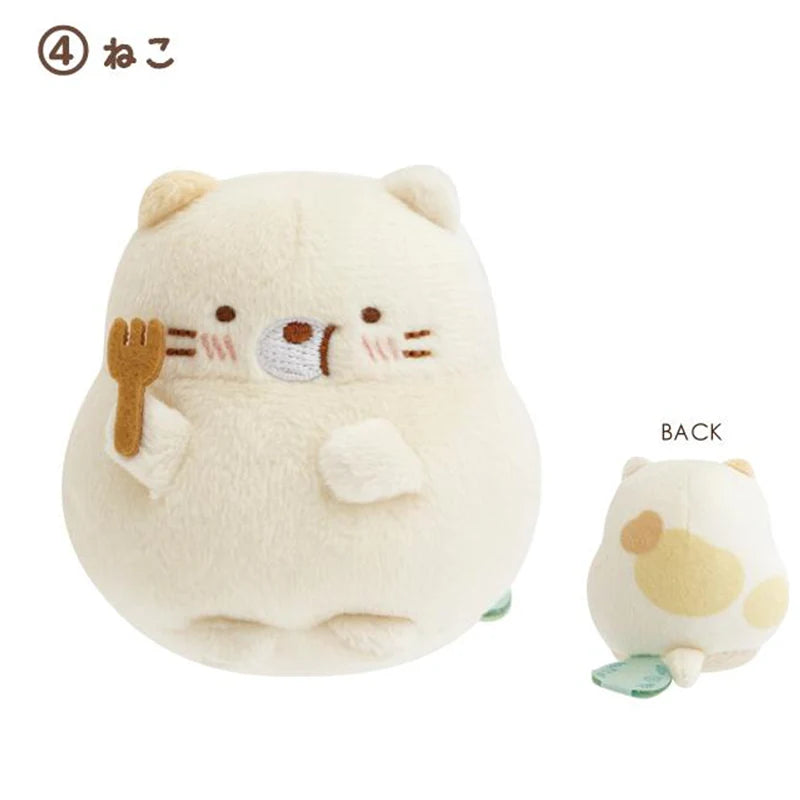 San-X Sumikko Gurashi Tanuki's Round Restaurant Palm-Sized Plush