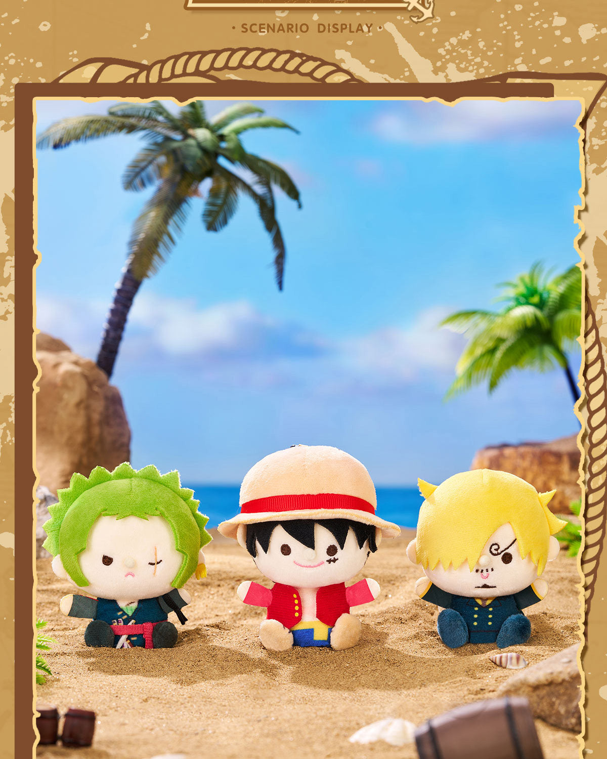 Kayou One Piece Regular Series Plush Finger Puppet Keychains