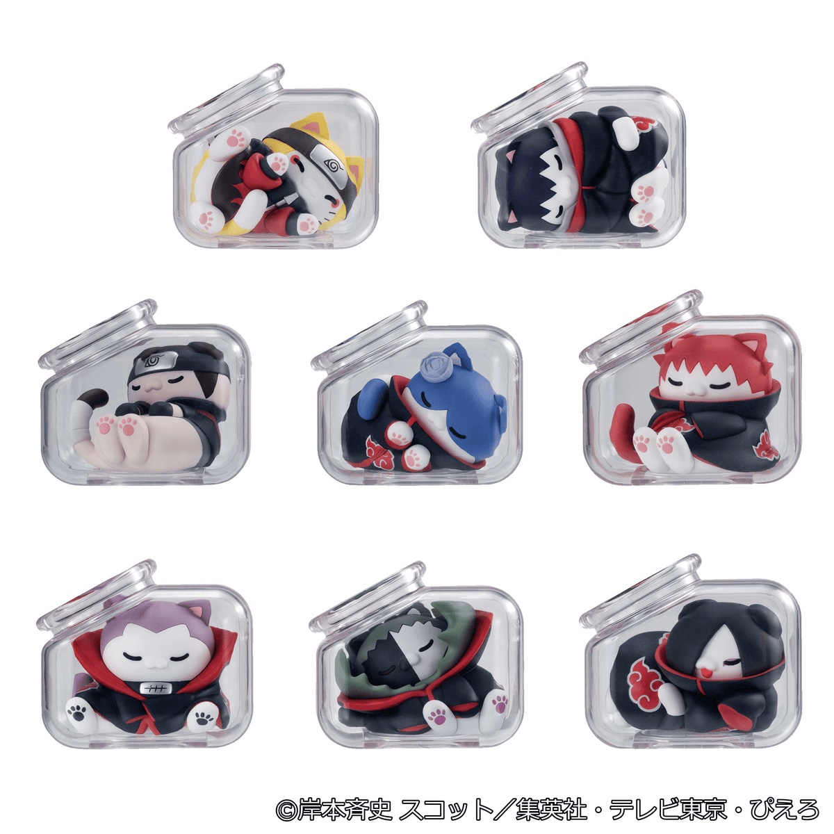 (Pre-Order) MEGA CAT PROJECT NARUTO ShippudenGood Night Nyaruto! Gathering Akatsuki Edition Vol.1 Box of 8 Figures