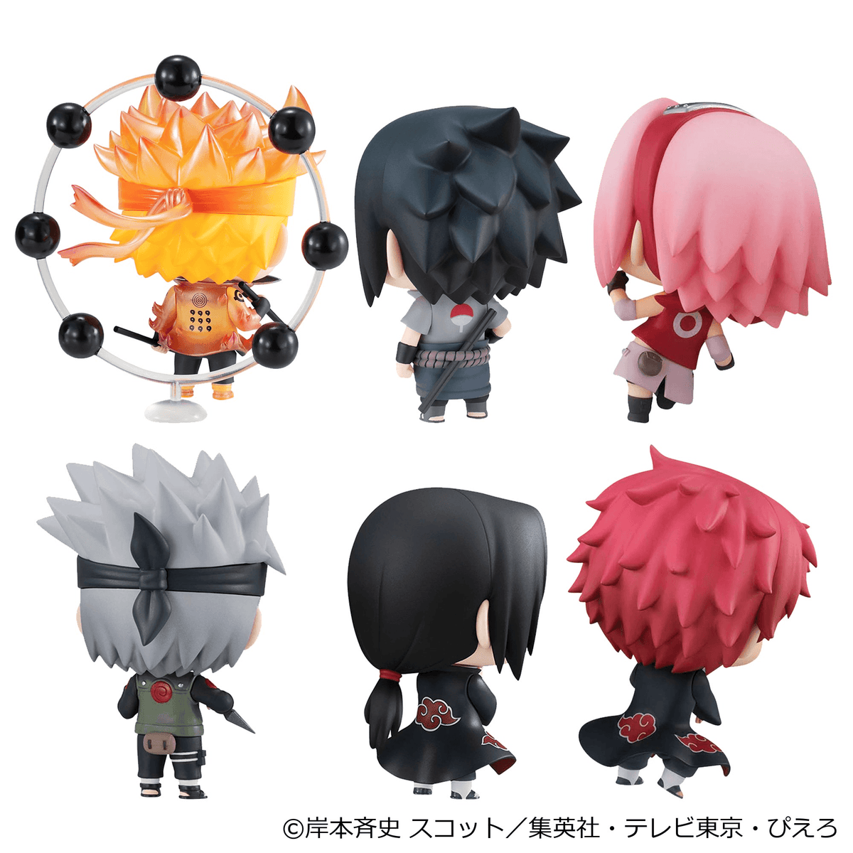 (Pre-Order) ChimiMega Series Naruto Shippuden Mascot Collection Box of 6 Figures