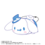 Milky×Sanrio Pote Koro Mascot