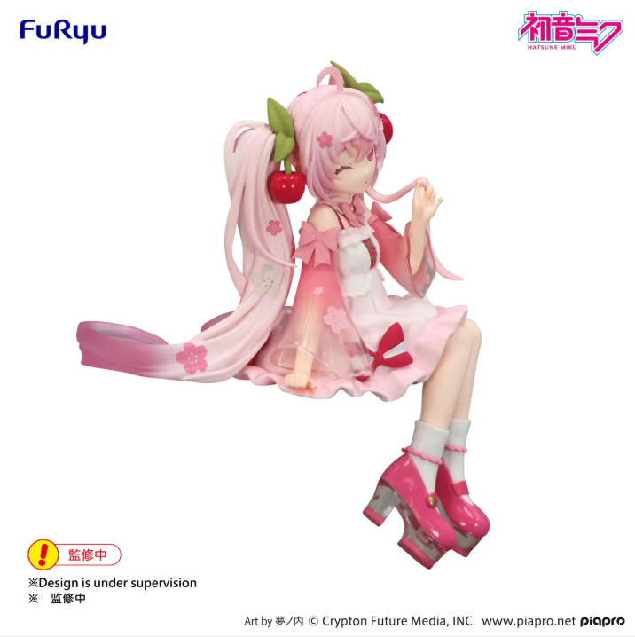 Hatsune Miku Noodle Stopper Figure -Sakura Miku 2025 Wink ver.-