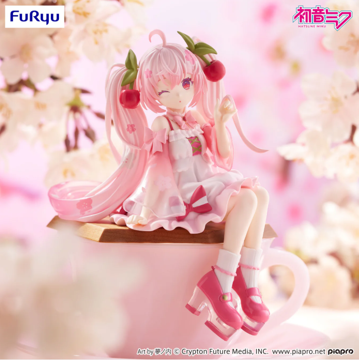 Hatsune Miku Noodle Stopper Figure -Sakura Miku 2025 Wink ver.-