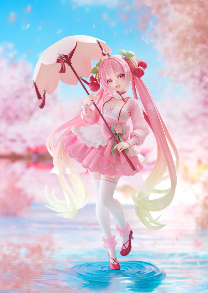 Sakura Miku AMP+ Figure (Sakura Dress Ver.)