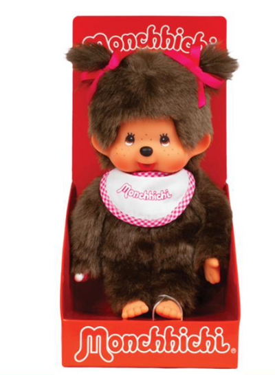 Monchhichi Classic Girl Pink 8in