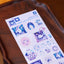 Sticker Sheet (Washi) - Rabbit and Shooting Stars