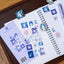 Sticker Sheet (Washi) - Rabbit and Shooting Stars