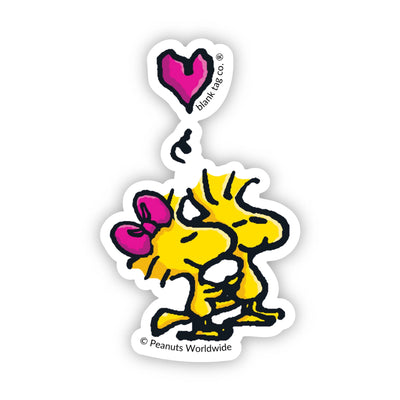 Peanuts® Waterproof Sticker - Woodstock in Love