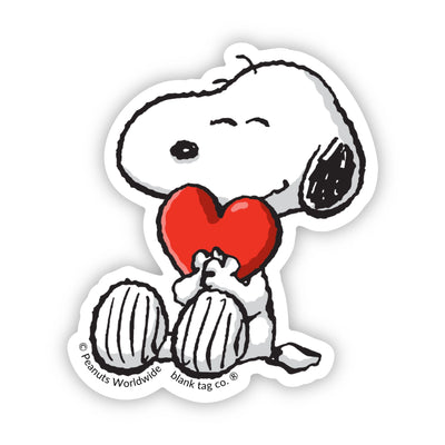 Peanuts® Waterproof Sticker - Snoopy in Love