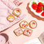 mofusand MERCI STRAWBERRY Trading Mini Metal Badge