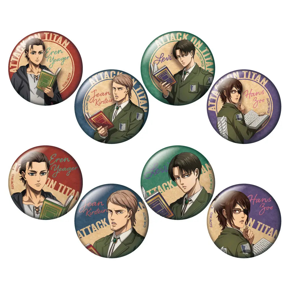 Attack on Titan The Final Season Trading Can Badge Reading ver.