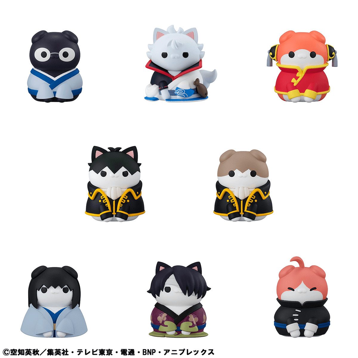 (Pre-Order) MEGA CAT PROJECT Gintama Nyantama Go Meow-Meow Edition! (8pc per box) Box of 8 Figures