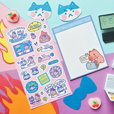 Rage Besties Sticker Sheet