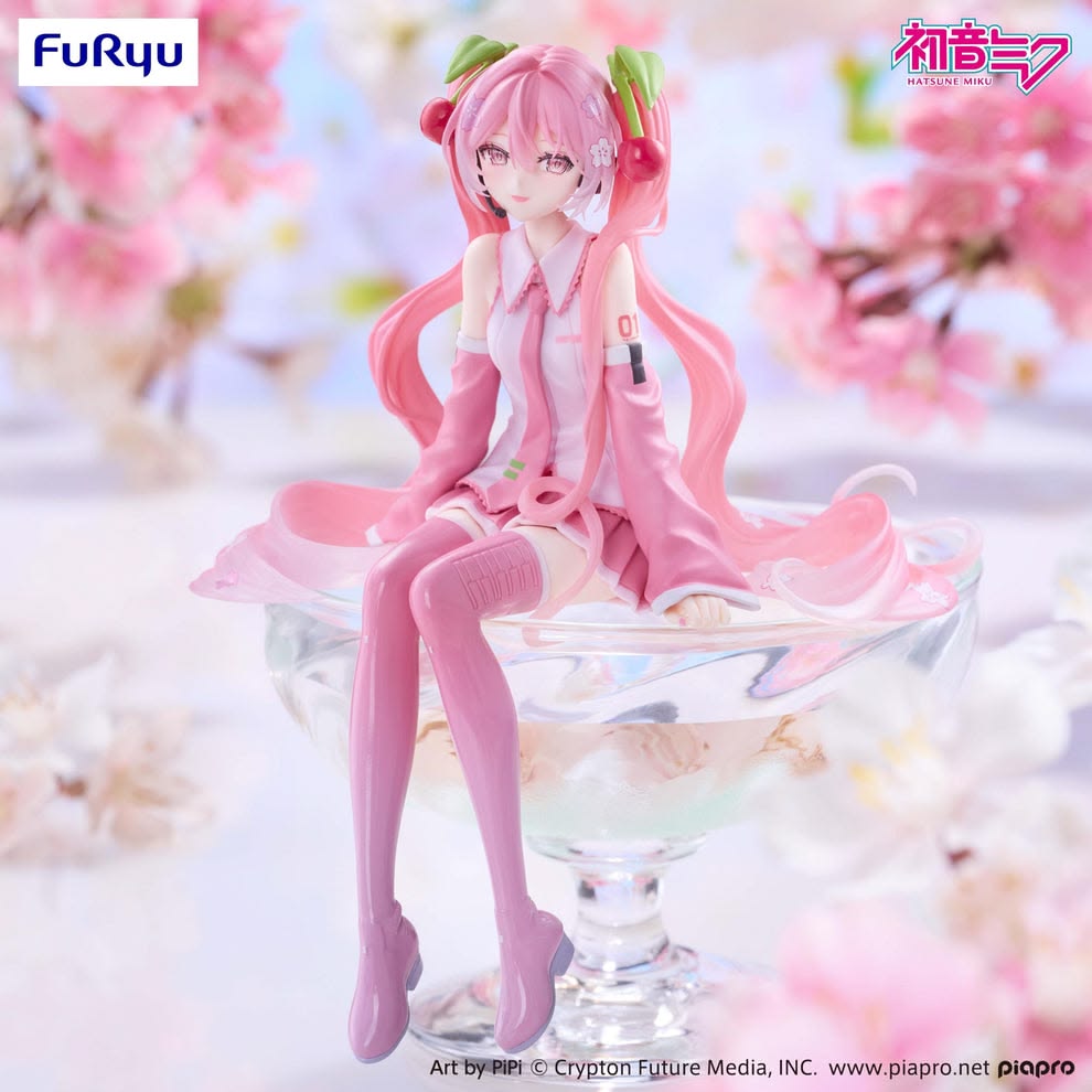 (Pre-Order) Hatsune Miku Noodle Stopper Figure -Sakura Miku 2026 Smile ver.-
