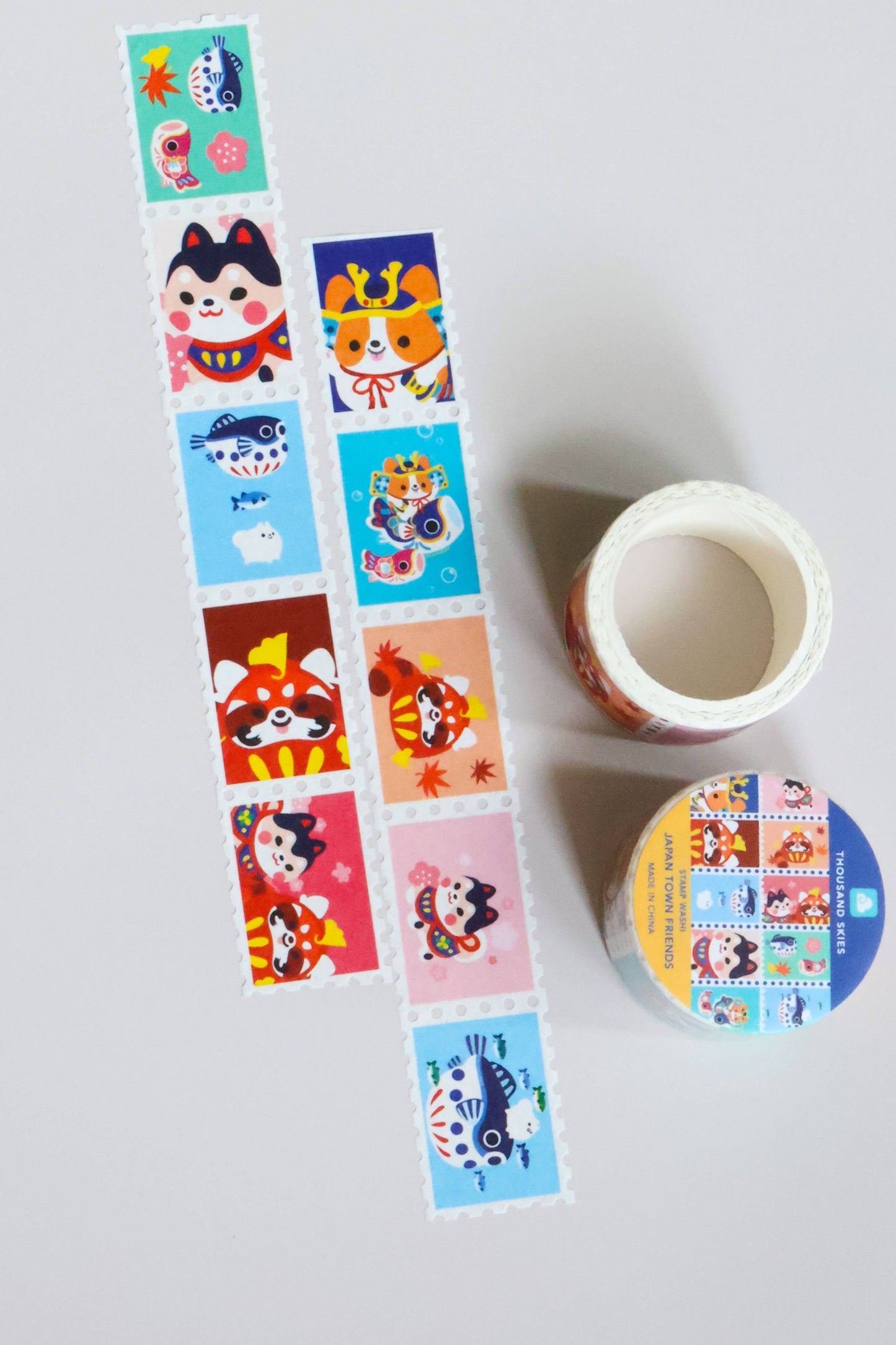 Stamp Washi Tape - Japantown Friends