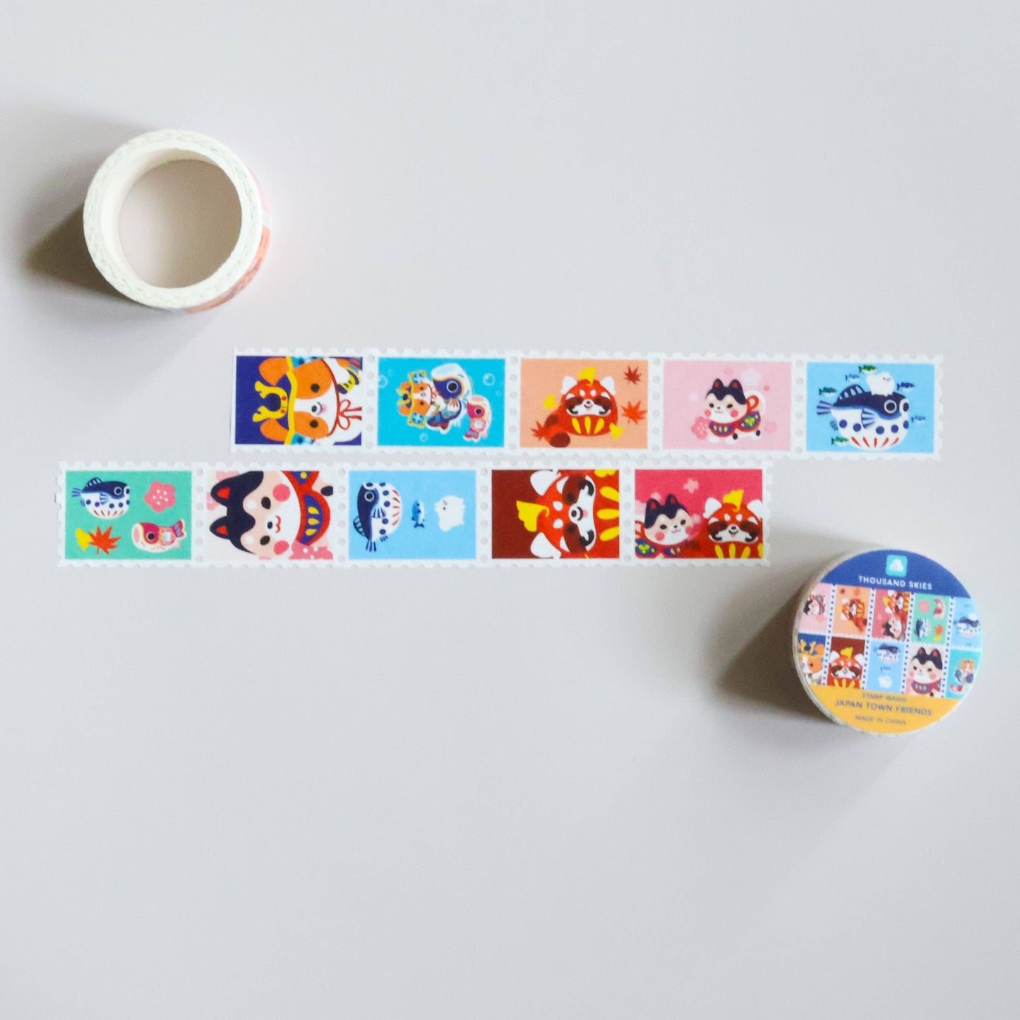 Stamp Washi Tape - Japantown Friends