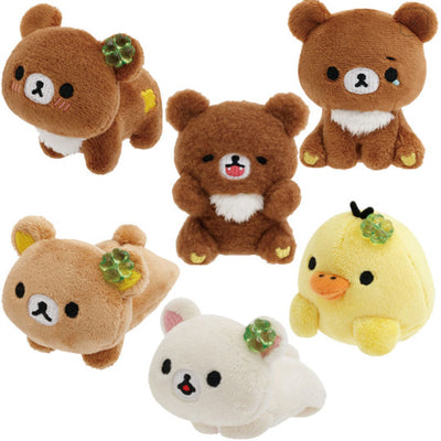 Japan San-X Tenori Plush (SS) Set - Rilakkuma : Chairoikoguma's Kumakyun Days