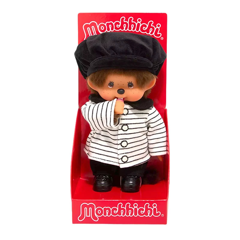 Monchhichi Striped Jacket Beret Boy Plush