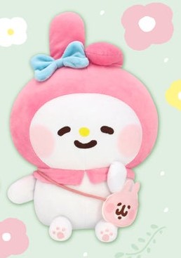 Kanahei's Small Animals Yuru Amusement x Sanrio Characters Plush Toy Usagi & My Melody