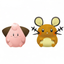 Mofugutto Plush Toy to Take Along - Cleffa & Dedenne