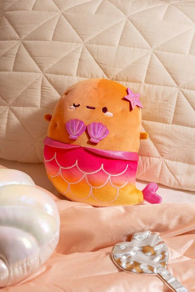 Smoko Pink Mermaid Tottie Potato Midi Mochi Plush Toy